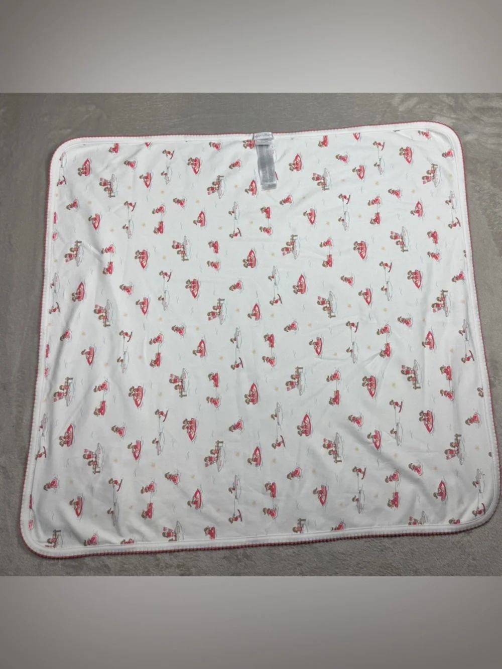 Babycottons 100% Pima Cotton White Lake Novelty Jet Ski Receiving Blanket